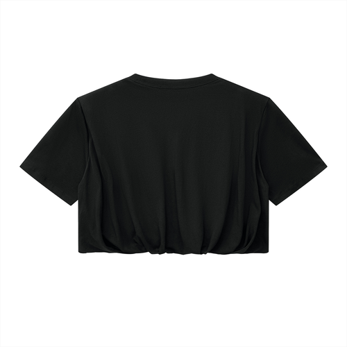 Women’s Crop Bubble Hem T-Shirt