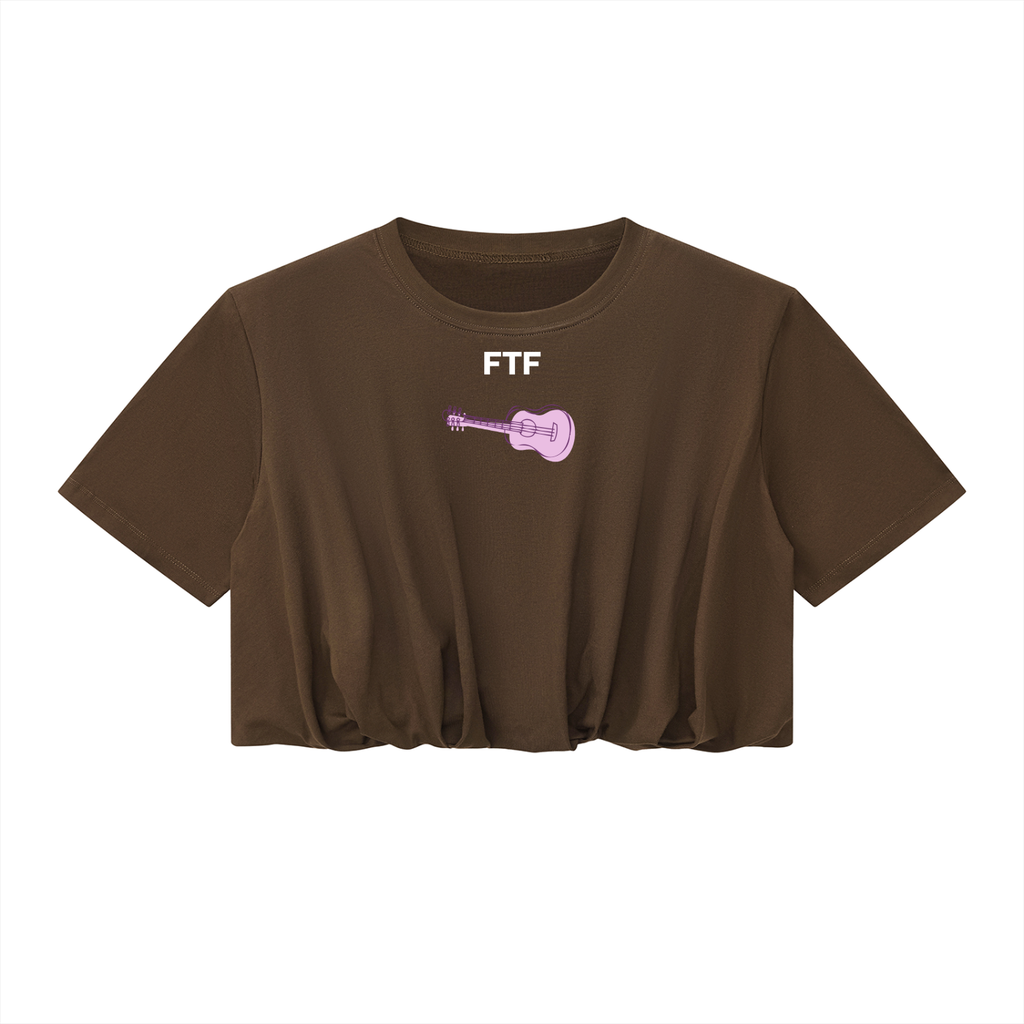 Women’s Crop Bubble Hem T-Shirt