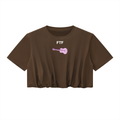 Women’s Crop Bubble Hem T-Shirt
