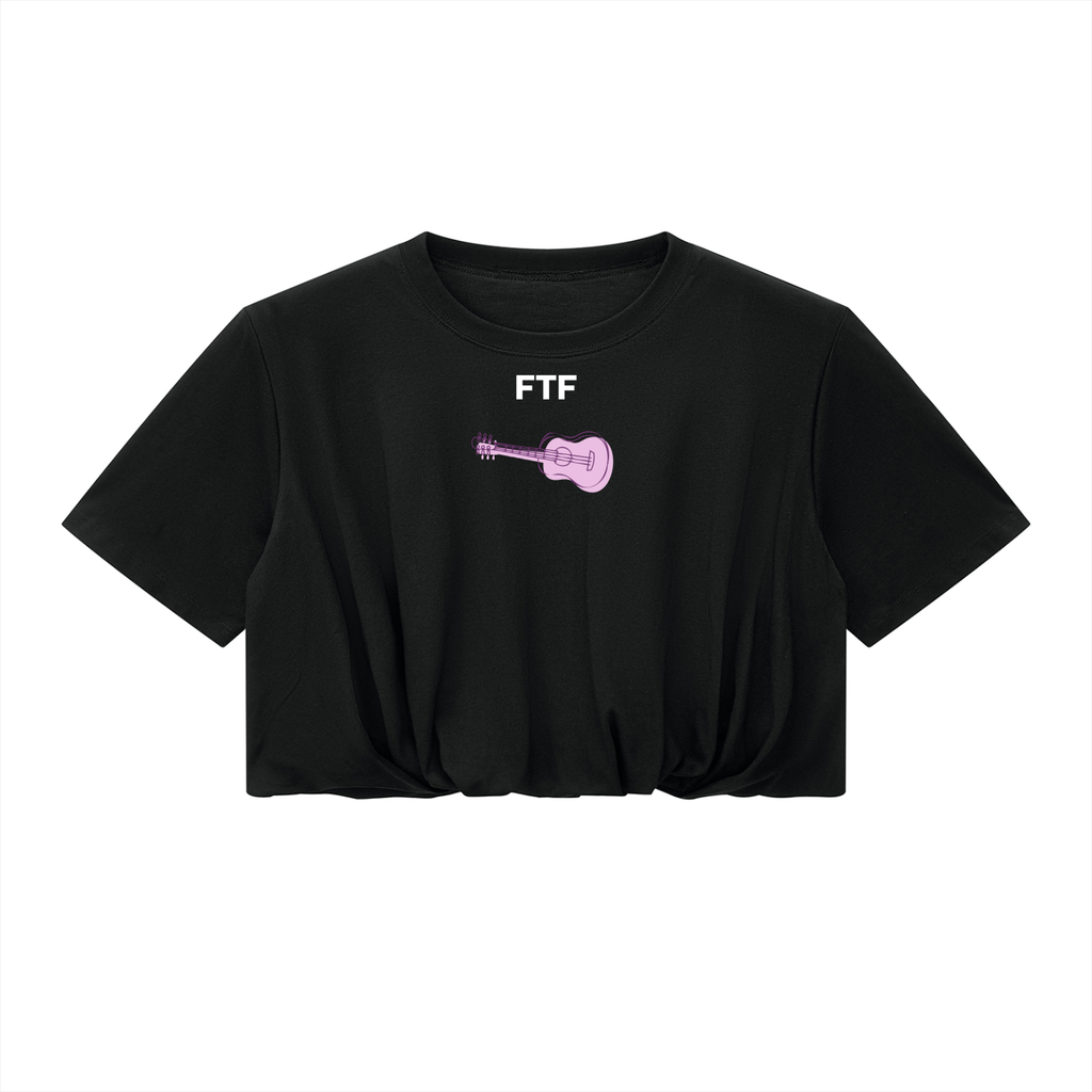Women’s Crop Bubble Hem T-Shirt